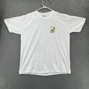 Vintage Y2k Acapulco T Shirt Adult Size XL Tropical Beach Tag White